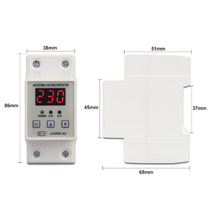 Din rail 40A <strong>voltage</strong> display relay adjustable over under <strong>voltage</strong> proteciotn device automatic reconnect protector - Product Image 5