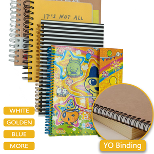 Papel de impresión promocional para estudiantes, cuaderno de tapa dura A4, cuaderno de notas en espiral A5 personalizado en blanco con caja - Product Image 4