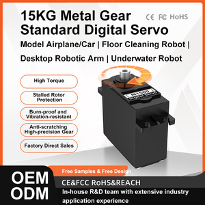 มอเตอร์เซอร์โวระบบดิจิทัลแบบมาตรฐานแรงบิด M1500 15กก. สำหรับโมเดลเครื่องบิน RC รถยนต์หุ่นยนต์ทำความสะอาดพื้นแขนหุ่นยนต์ - Product Image 2