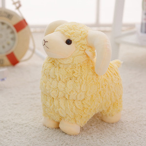 批发毛绒绵羊5号毛绒玩具山羊迷你可爱毛绒动物绵羊白色baa baa sheepz枕头毛绒山羊