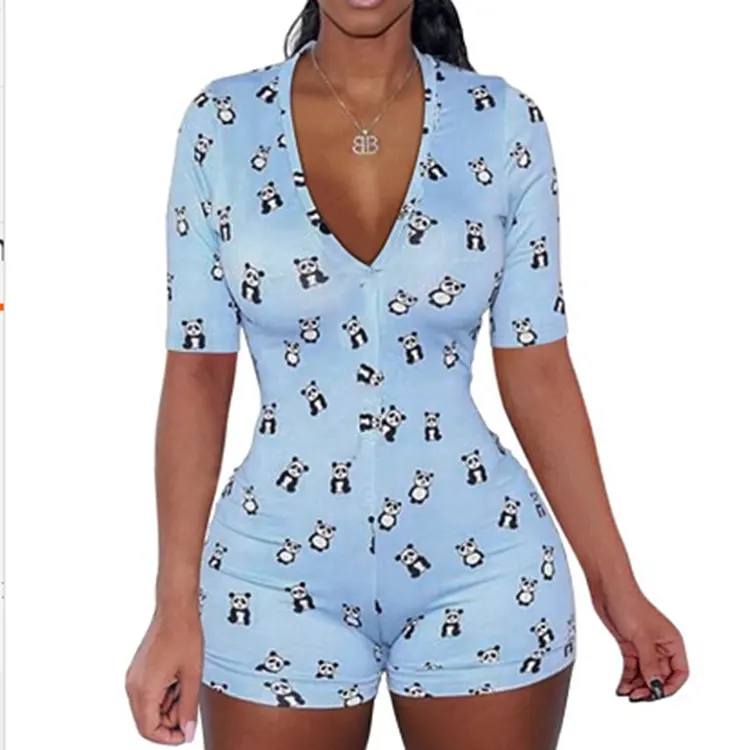 Pijama feminino, venda quente personalizado design onesie pijama sexy para mulheres
