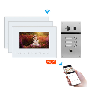 Tuya-intercomunicador de 2 cables para puerta, sistema de intercomunicación de audio y autobús para 1,2,3,4, multiapartamentos, control por aplicación móvil - Product Image 1