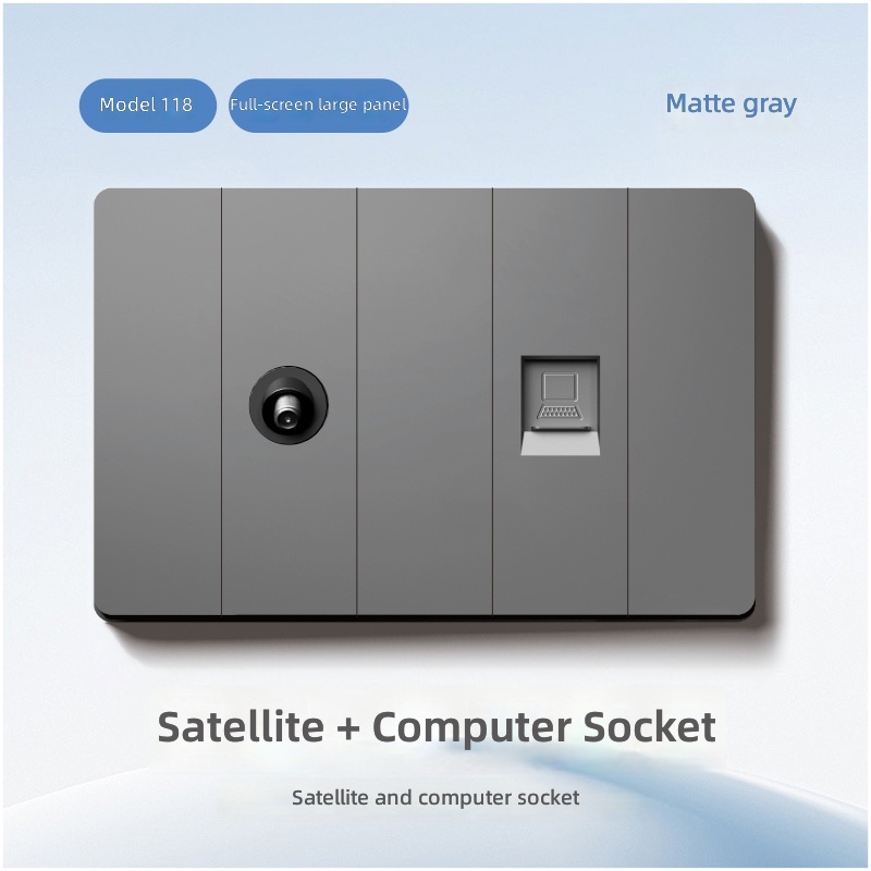 Satellite and computer socket