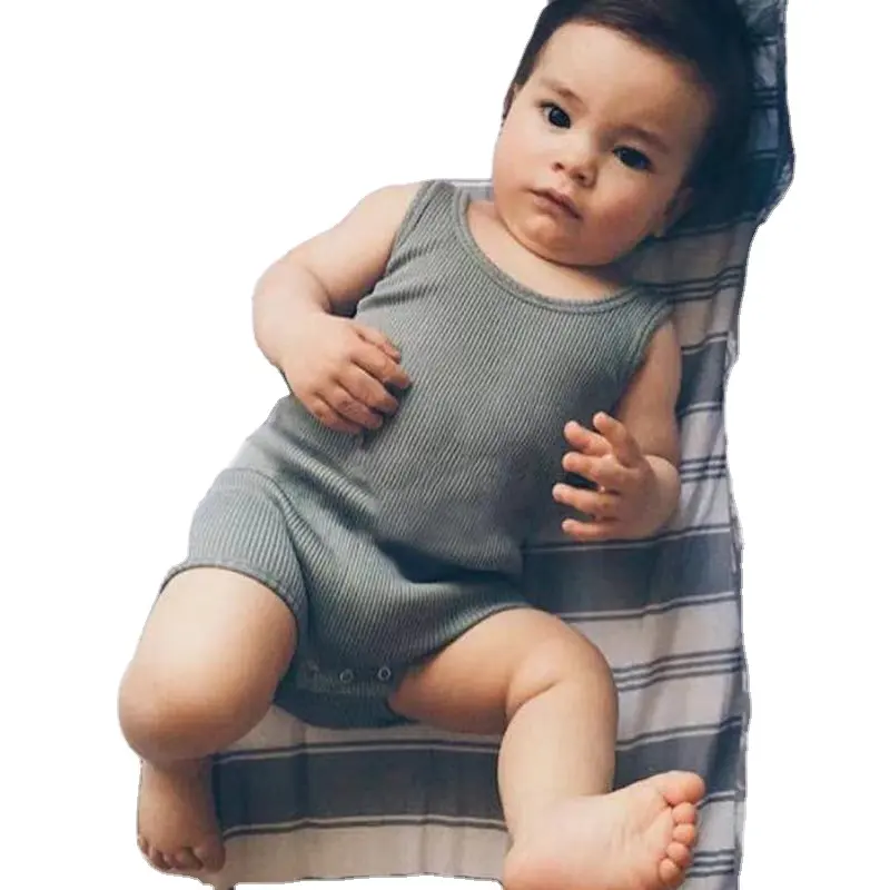 थोक अनुकूलित कार्बनिक कपास बच्चे Romper कपड़े रिक्त कार्बनिक कपास सादे बच्चे Bodysuit Romper