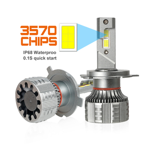 Triple ทองแดง LED H15 12V นําเข้าชิปไฟหน้ารถ LED H15 พร้อมถอดรหัสพัดลมระบายความร้อนกันน้ํา IP68 Auto LED ไฟหน้าหลอดไฟ - Product Image 5