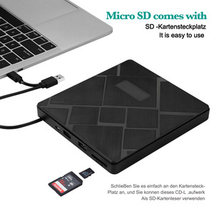 2021高品质超薄USB3.0外置移动光驱笔记本DVD-RW DVD/CD电脑笔记本电脑类型-c端口CD驱动器 - Product Image 4