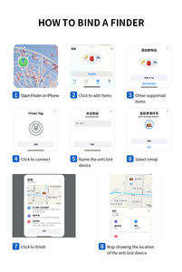 Sinotracker gpsトラッカー防水トラッカーはAppleで動作しますFind My (iOSのみ) トラッカータグキーファインダーアイテムロケータータグ - Product Image 6