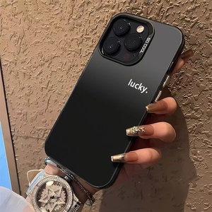 Trendy şanslı desen Pc telefon kılıfı iPhone için kılıf 16/15 Pro/14/13/12 Xr degrade tasarım ve prim bak darbeye geri telefon kapağı - Product Image 4