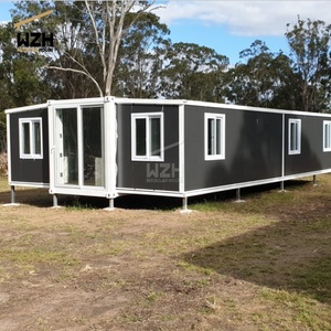 Contenedores modulares de construcción de casas prefabricadas, diseño moderno, a la venta, 20 pies, 40 pies, con escalones