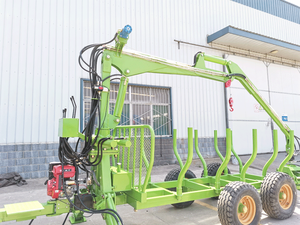 ATV Logs Trailer with Crane Transporting Logs <strong>and</strong> <strong>Timber</strong> - Product Image 3