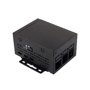 Custodia in metallo di qualità industriale (D) per lampone Pi 5, spazio interno più ampio, supporta l'installazione di ventole di raffreddamento personalizzate - Product Image 1
