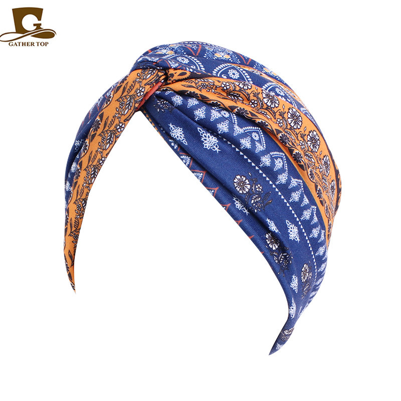 Ethnic orange navy blue