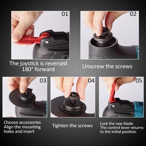 Yofidra <strong>Oscillating</strong> <strong>Multi</strong> <strong>Function</strong> <strong>Tool</strong> Electric Saw Trimmer Shovel Cutting Machine for Makita 18V Battery Woodworking <strong>Tool</strong> - Product Image 3