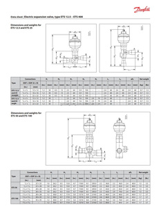 ETS25 for Danfoss <strong>ETS</strong> 034G4203 <strong>ETS</strong> 25 ODF 7/8 22mm EXV Electric Expansion Valve - Product Image 6