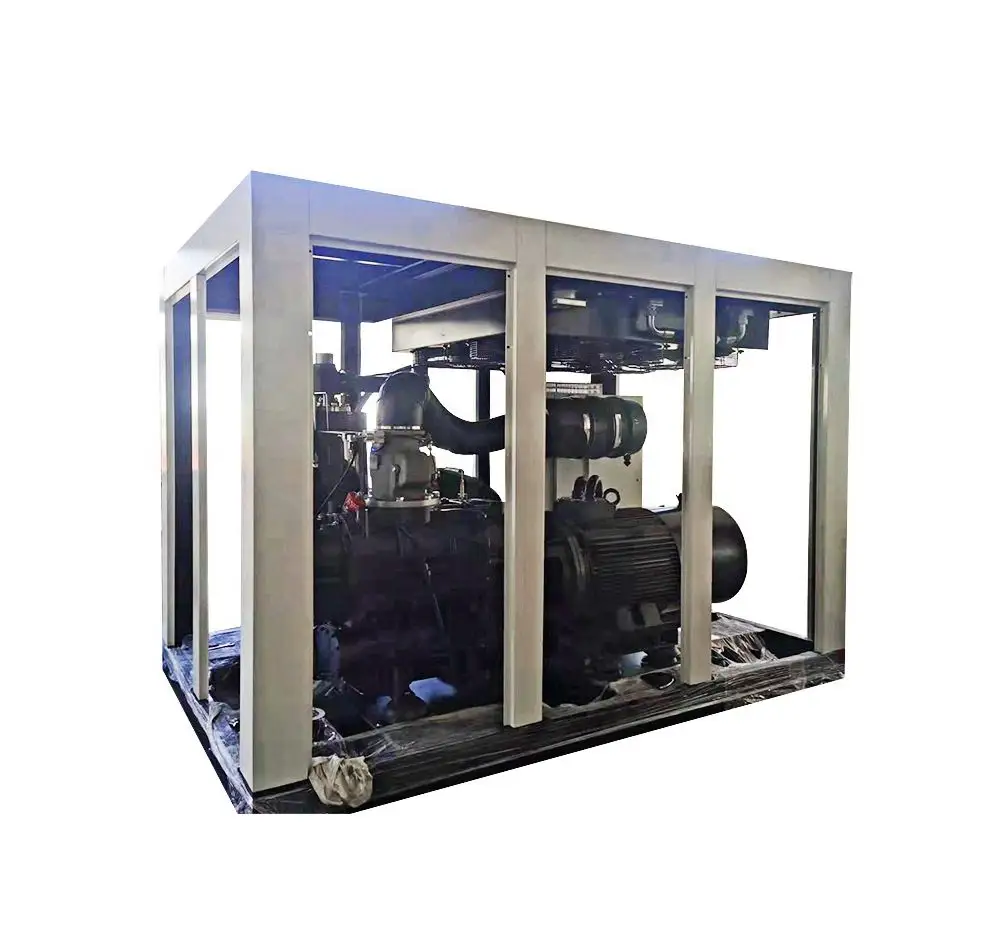 Compresor de aire de compresión de dos etapas, personalizado de fábrica, 220 kw, OEM
