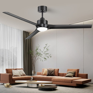 Moderna lampada da 60 pollici con ventilatore <span class=keywords><strong>a</strong></span> soffitto <span class=keywords><strong>a</strong></span> LED con telecomando ABS per esterno o domestico ventilatore <span class=keywords><strong>a</strong></span> soffitto elettrico con luce - Product Image 3