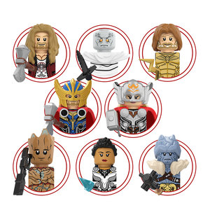 Kt1062 Groot Valkyrie Mighty Thor Korg <span class=keywords><strong>Zeus</strong></span> Gorr Siêu Anh Hùng Mini Hành Động Lắp Ráp Hình Nhựa Xây Dựng Khối Trẻ Em Đồ Chơi Quà Tặng - Product Image 1