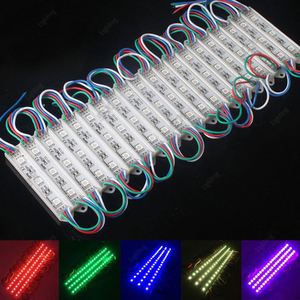 RGB светодиодный модуль SMD 5050 12 В водонепроницаемый IP65 3LED многоцветный Силиконовый инъекционный умный RGB светодиодные модули для электронного знака - Product Image 5