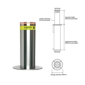 מחיר המפעל תאורה בטיחות bollard חשמלי הידראולי אוטומטי עולה כביש חוסם מערכת חניה הידראולי - Product Image 6