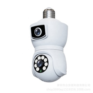 双镜头安全摄像机户外无线摄像机家庭安全与人体检测自动跟踪智能人工智能警报彩色夜视 - Product Image 2