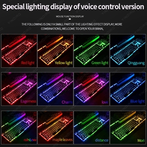 Venta directa de fábrica pequeño juego de teclado con control de voz mini teclado de juego