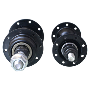 Moay-ơ bánh xe đạp thép cho xe BMX trước/sau 16 nan hoa, màu đen, kiểu nút tháo nhanh, lắp bu lông, thiết kế kín - Product Image 4