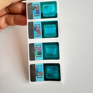 Tùy chỉnh chống hàng giả in thạch bản màu tinh thể hiệu ứng QR mã Hologram sticker với tính xác thực hệ thống - Product Image 1