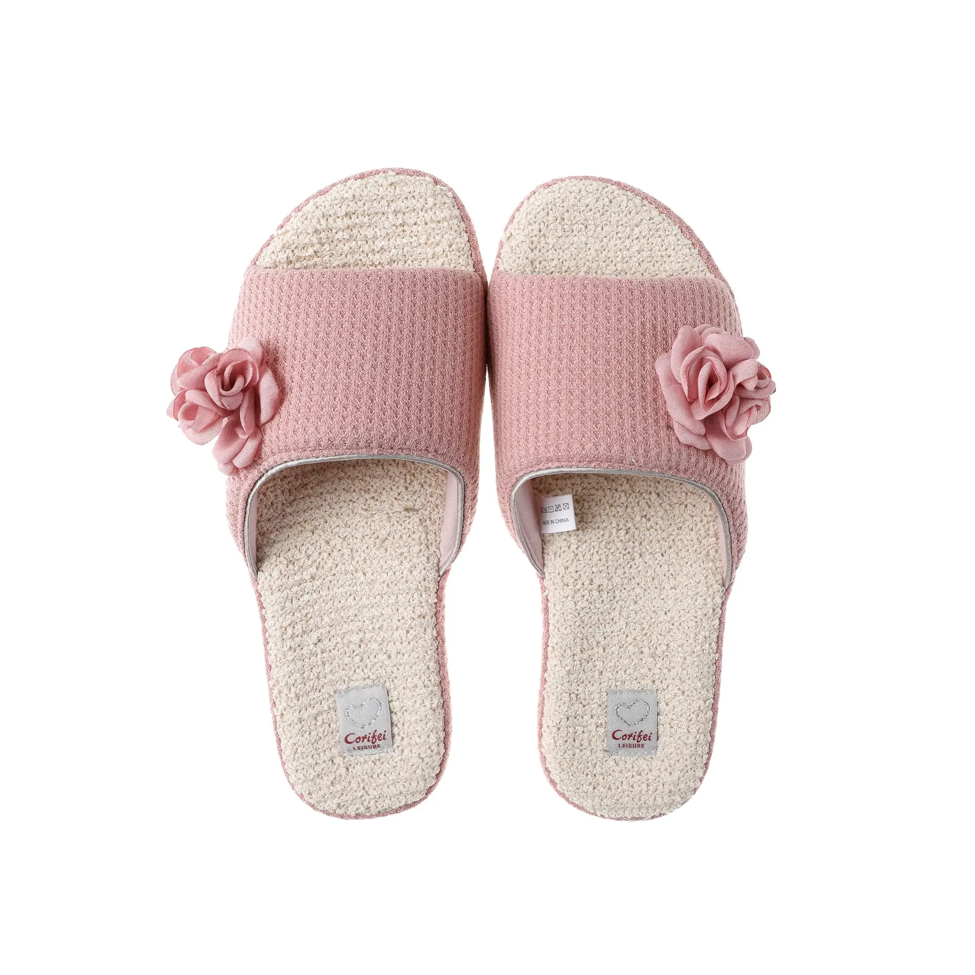 CORIFEI Flat Knitting sweet spring model Foot Rubz Towel midsole slides slippers