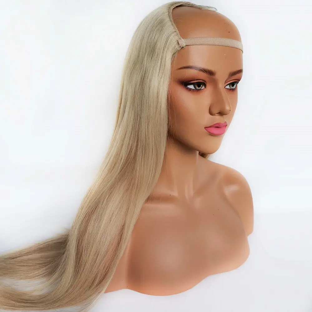 Top Quality Chinese Virgin Pelo Humano Double Drawn Machine Make U-Part Human Wigs