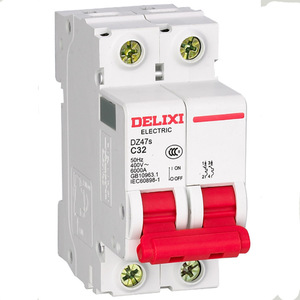DZ47S hava anahtarı 2P ev ana şalter 2P220V minyatür devre kesici 32A63A tipi MCB yapımı plastik küçük boy yüksek - Product Image 1