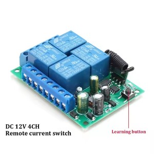 433mhz 12V AC 2WayリレーレシーバーモジュールスイッチワイヤレスRFユニバーサル学習コードモーターライトガレージリモコンとレシーバー用 - Product Image 2