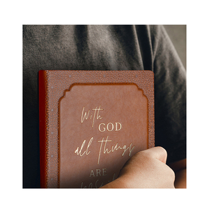 Classical PU Leather Hard Cover Customized Prayer <strong>Bible</strong> Notebooks Verset Planner with Scriptures Book Printing Christian Journal - Product Image 1