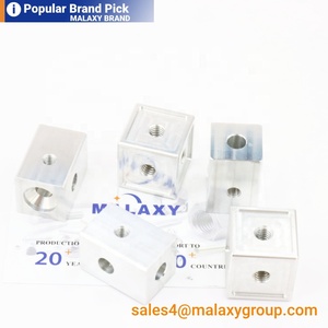 MALAXY alüminyum alaşım sabit blok ile altı taraflı kare somun 6 yollu küp kare fındık altı vida delikleri dönen kutu akrilik - Product Image 3