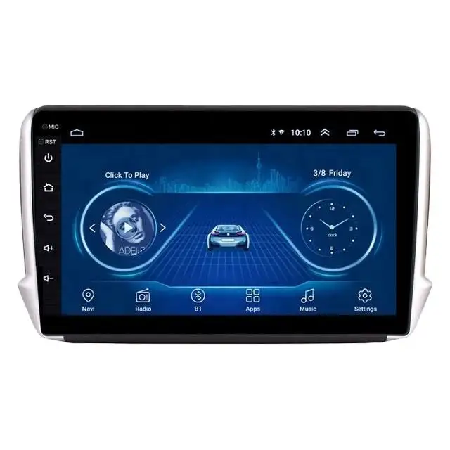 for Peugeot 2008 208 2014-2018 android car de carro GPS fm stereo radio radio para auto electronics dvd carplay player
