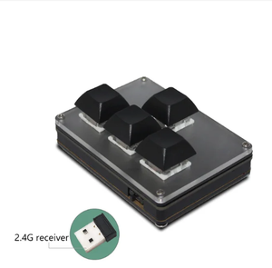 4键无线定制键盘2.4G USB Bt 3模式热插拔按钮3应用场景按钮定制