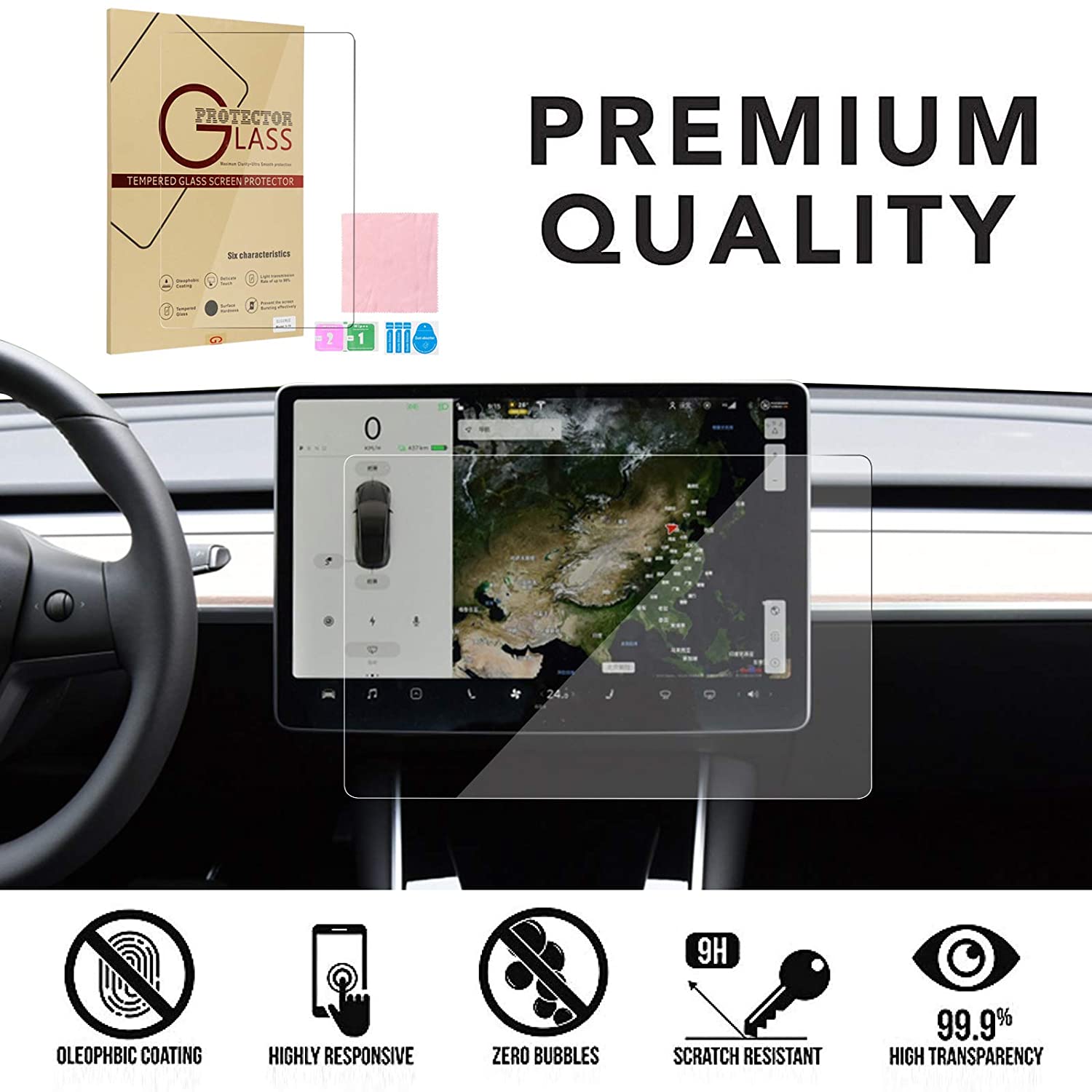 Tempered glass (with retail package)