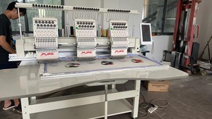 2 Heads Beads/sequins Embroidery Machine with Cap/flat/garment Embroidery Function 12/15 Automatic <strong>Computer</strong> Embroidery Machine - Product Image 4
