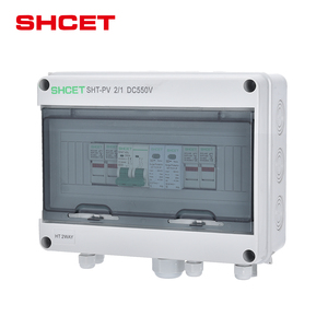 メーカーSHCET 4 in 1 out 4 input 2 out 1000VDC HA IP65プラスチック防水配電ソーラーDCpvコンバイナーボックス4ストリング - Product Image 6