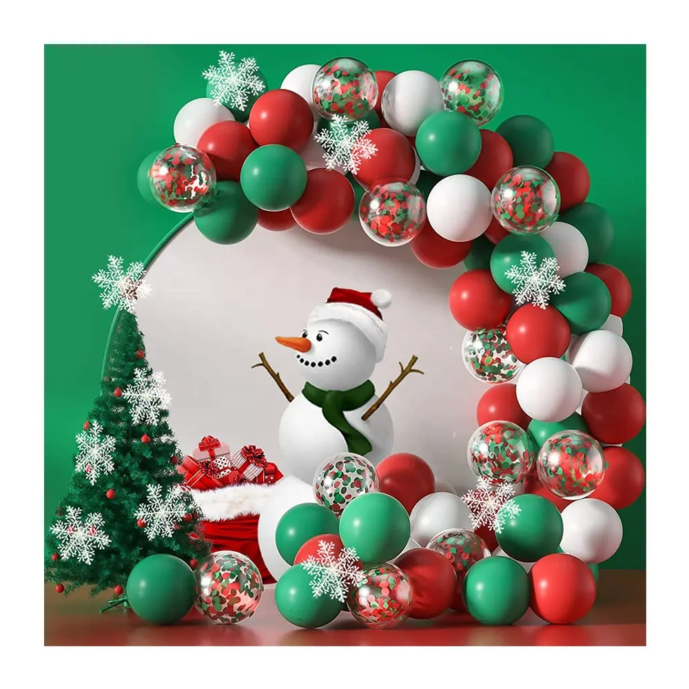 2023 Outdoor Christmas Tree Balls Gift Ornaments Happy New Year Balloon Garland Set Merry Christmas Decoration Supplies