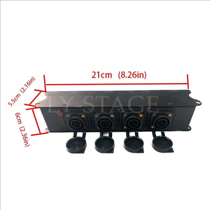 Led büyük ekran aydınlatma sahne ve diğer giriş fişleri için 4 Port Powercon güç dağıtım çıkış kutusu - Product Image 1