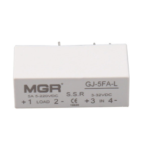 DC-DC Contact Pin 2A Mini SSR Mount 5V <strong>Input</strong> 24-380VDC <strong>Output</strong> 5-220V Solid State <strong>Relay</strong> MGRGJ-5-L Pcb - Product Image 1
