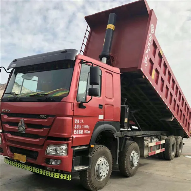 8x4 375 hp 12 Rodas Usadas Howo SINOTRUK Caminhão Basculante para Venda