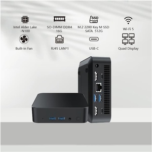 Cheap Price Ultra-small Mini PC Host N100 <strong>Processor</strong> Mini Desktop <strong>Computer</strong> Four-screen Office Mini <strong>Computer</strong> - Product Image 6