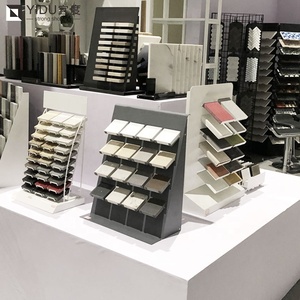 Heavy Duty Quartz Countertop <strong>Display</strong> Stand <strong>with</strong> Granite Desk Rack and Metal Tabletop Signage - Product Image 2