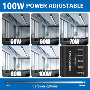 NGT ticari Modern 5CCT 1.2M 2.4M LED tavan işık asılı gömme kolye lineer aydınlatma ofis salonu berber dükkanı otel için - Product Image 3