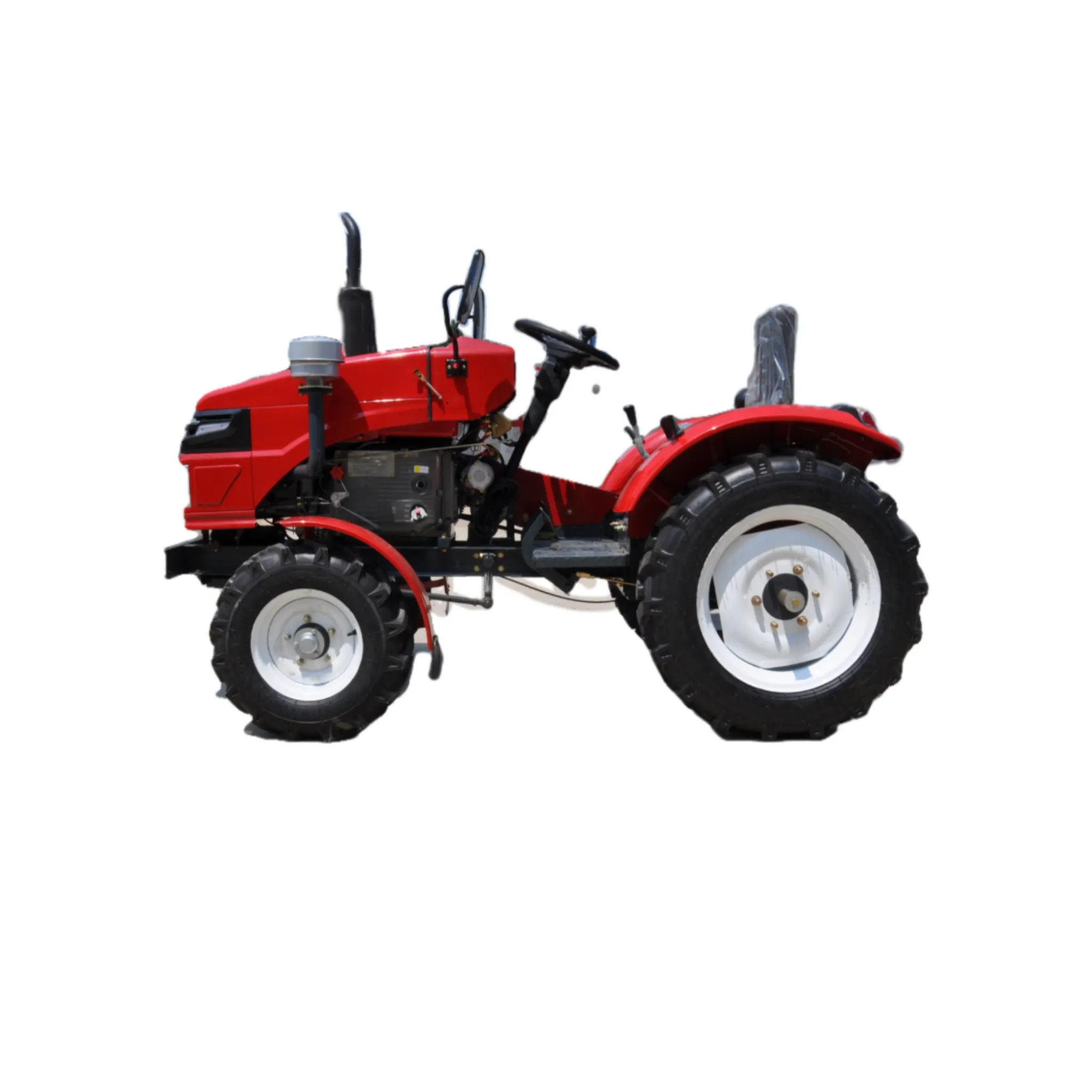 Langpak fabricante de fábrica rojo Mini tractores Tractor eléctrico agricultura famosa granja China 25Hp 4*4 gran oferta tractores