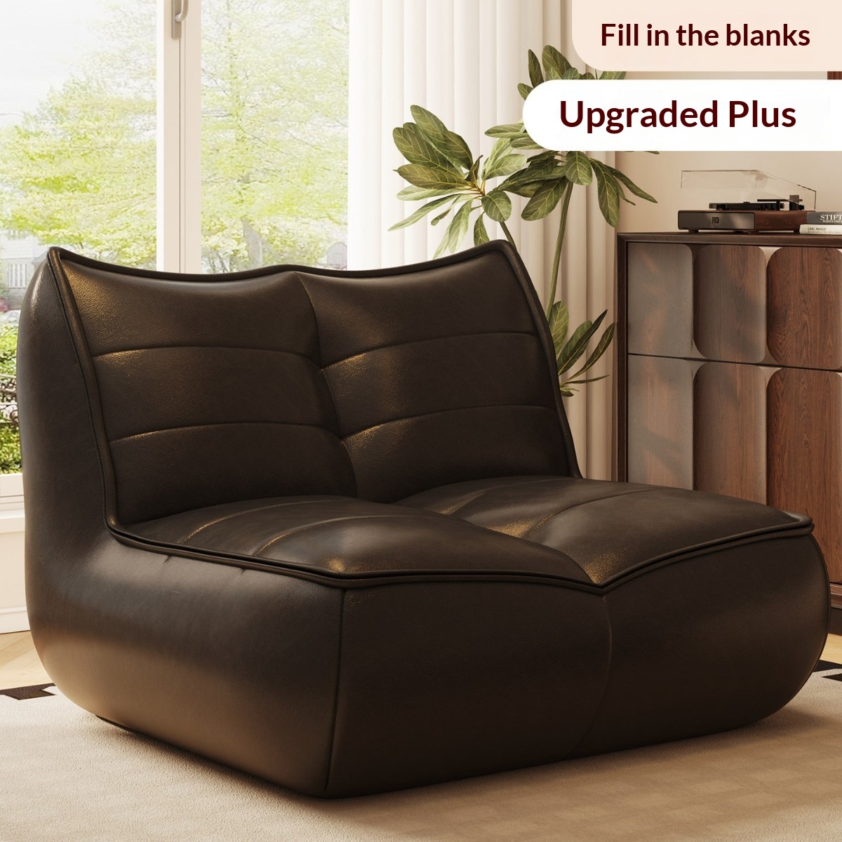 Black individual sofa
