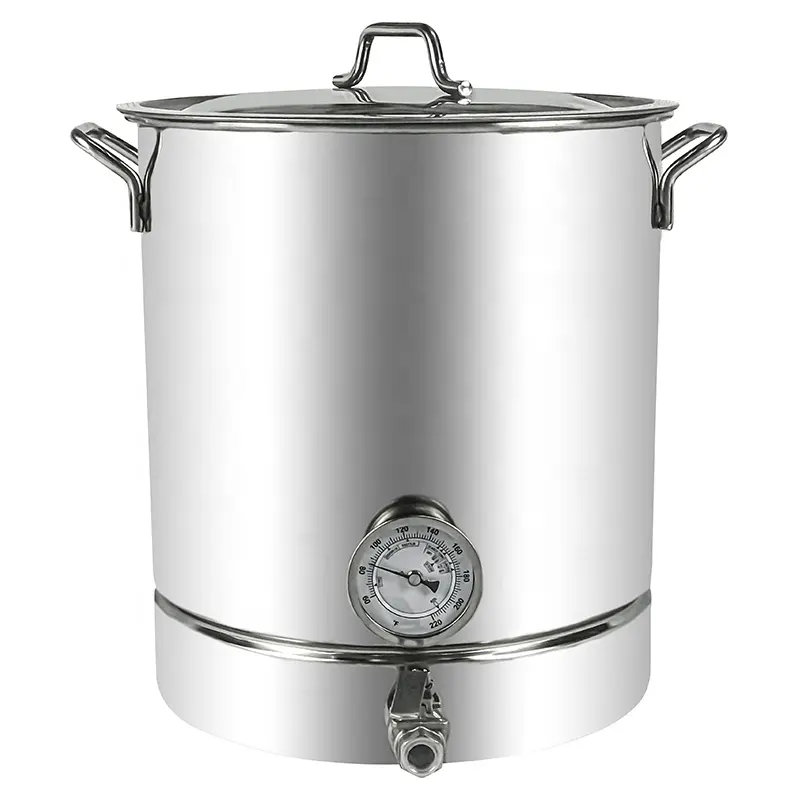 3 Layer Composite Bottom Soup Pot com tampa Brew Pot para cerveja Fruit Juice Drinks Brewing