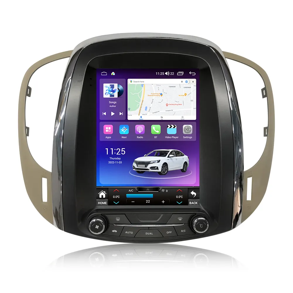 NaviFly Tesla AndroidシステムIPSスクリーンカーステレオシステム、Buick Lacrosse 2009-2012、4G LTE WIFI DSP