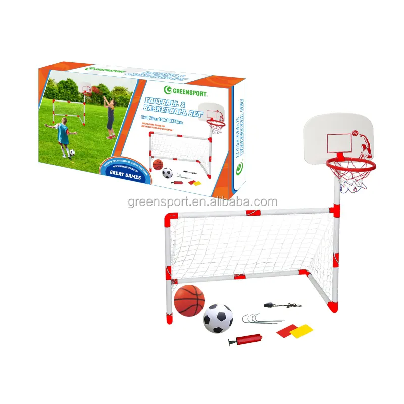 Multi funzione giocattoli di PLASTICA di calcio di calcio obiettivo pvc palloni da calcio di calcio di plastica gli obiettivi di 2 in 1 obiettivo di calcio